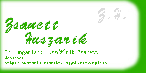 zsanett huszarik business card